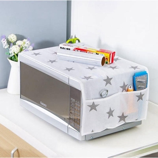 Kitchen Fitting Microwave Oven Cover Simple Restaurants Dust Proof Cloth Decorative