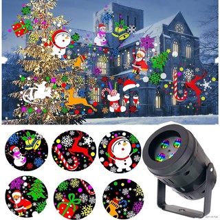 Laser Light 16 Patterns Christmas LED Snowflake Projector Light Laser Projection Outdoor Waterproof