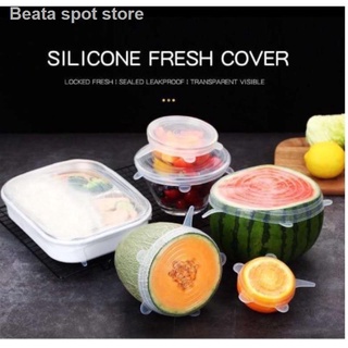 ✽6PCS Silicone Stretch Durable Expandable Food Fruit Cover
