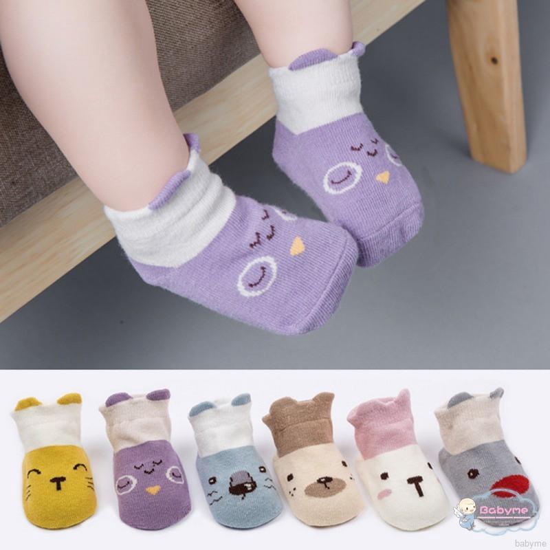 Lovely Baby Boys Girls Infant Cotton Cartoon Socks Warm Anti Slip Floor Socks