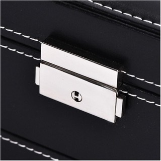12 Grid Slots Double Layer Leather Watch Jewelry Display Storage Organizer Case Box (6)