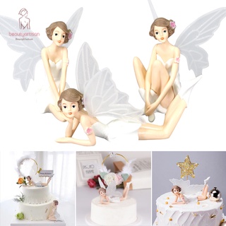 3PCS DIY Fairy Garden Miniatures Ornament Crafts Micro Figurines for Cake Decoration