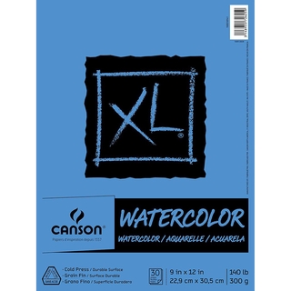 Canson XL Watercolor Paper 9x12 300 gsm 30 sheets (1)