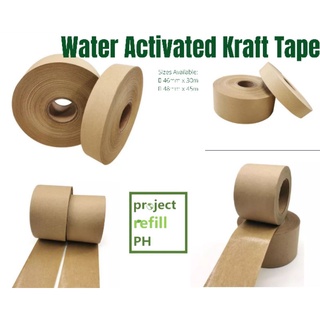 ECO Friendly KRAFT Brown Tape Writable (Water Activated)