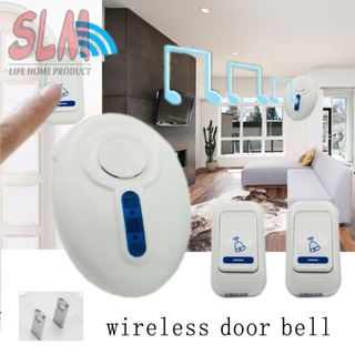 Ready Stock/﹍SLM Wireless Door Bells Remote Control 32 Melody Music 1Speaker 2Remote AC220v