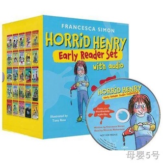 ☌25 Books/set with CD Horrid Henry Early Reader English Coloring B