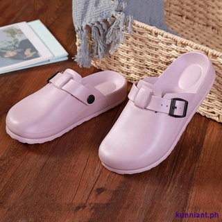 ✆™♞Lohas Women Lightweight Buckle Strap Mules Waterproof Non-slip Slide Sandals shose for women (1)