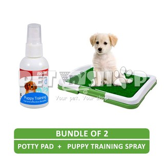 Bundle of 2 items. Potty Pad and Potty Training Spray