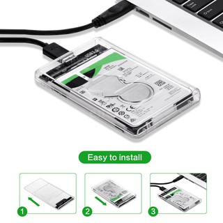 USB 3.0 External Hard Drive Enclosure USB 3.0 Transparent Hard Disk Box USB 3.0 Micro to SATA Hard D
