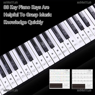 【xo^COD】54 61 88 Keys Electronic Piano Keyboard Sound Name Stickers