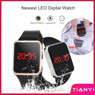 【On Sales】LED Electronic Watch Square Korean Children Student Sports Fashion Electronic Square Led Kid Boy Girls Watch