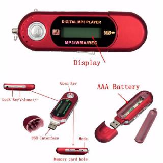 USB Digital Portable MP3 Music Player Flash LCD Screen FM Radio Support 32GB TF Card eehj