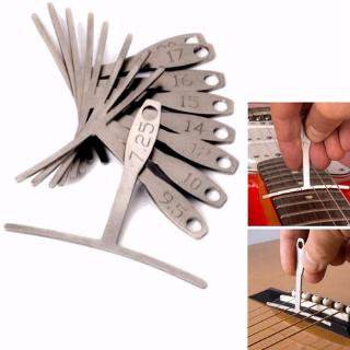 9Pcs Guitar Metal Under String Radius Gauge Luthier Stainless Steel Tools Set