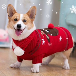 Pet Clothes Spring and Autumn Clothes for Small and Medium-sized Dogs Warm Christmas Sweater (7)