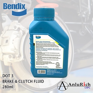 Bendix High Performance DOT 3 Brake and Clutch Fluid 280ml (2)