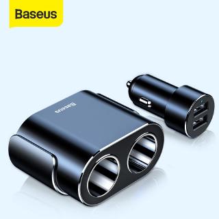 Baseus Car Cigarette Lighter Socket Splitter 12V-24V Dual USB Car Charger 100W Car Auto Splitter Power Adpater For Car USB HUB