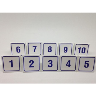 Acrylic Table Number 1-10 - NO 1-10