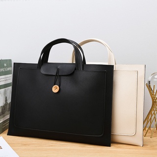 ❣♞Laptop Bag Waterproof and Dustproof Leather Laptop Bag Stylish 14 Inch Laptop Bag Handbag Ladies M (1)