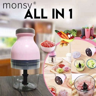 Monsy Grinder Multi Function Household Food Kitchen Electric Chopper Automatic Meat Grinder Blender (2)