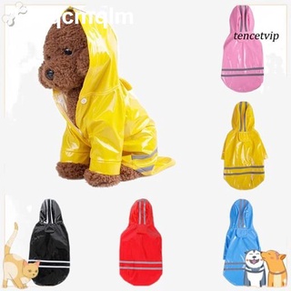 ✸♧❍〖Vip〗Pet Dog Puppy Hooded Raincoat Waterproof Jacket Outdoor Costume Apparel Jumpsuit