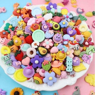 Frosted blessing bag hair accessories DIY resin accessories chassis badge hand DIY material accessories 20PCS