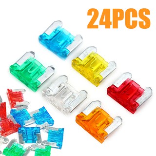 ✿ bbyes✿ 24pcs New Micro Mini Blade Fuses Assorted Kit Car Auto Truck SUV Low Profile APS