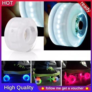 ❥Ultra Low Price ❥ 1pcs Luminous Light Up Roller Skate Wheels with Bearings Roller Skates Glowing ic