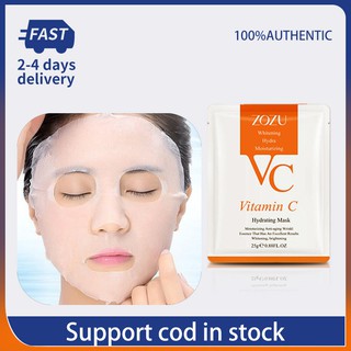 10pcs Vitamin C Face Masks Hydrating Moisturizing Mild Repair Facial Skin Oil Control Sheet Mask PH8