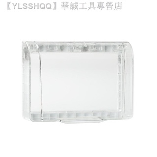 118 Type Socket Transparent Waterproof Cover 6 6-hole Outlet Self-Adhesive Waterproof Case (1)