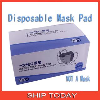 Ready 50Pcs Disposable Face Masks Filter Pad for Adult Child Masks Respirator Waterproof and Dustproof pads