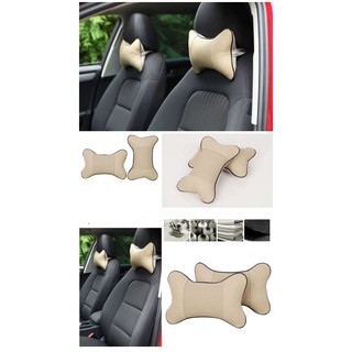 SHOPP INN 1Pc Leather Car Neck Pillow Headrest Pillow Auto Seat Cover (4)