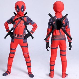Halloween Costume Deadpool Bodyguard Tights Cosplay Children Avenger Anime Costume