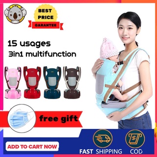 【Ready Stock】Baby Carrier ◕▤3-36 Months Breathable Multifunctional Ergonomic Baby Carrier Infant Com