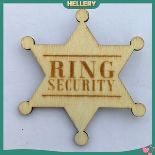 [HELLERY] Wedding Wooden Bearer Gift Security Badge Breastpin Wedding Favor