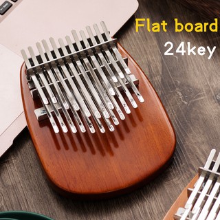 Double Layer Chromatic Kalimba 24 Key Innovative Design Metal Frame Finger Piano Solid Rubber Wood Mbira Professional Instrument