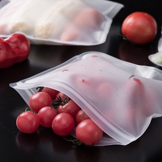 Reusable ziplock bag /kitchen food sealing bag storage bag for frozen food/ fruit zipper plastic bag/PEVA ziplock bag leakproof bag