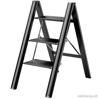 Kentai ultra-thin household ladder indoor multifunctional folding ladder thickened aluminum alloy herringbone ladder telescopic staircase ladder (1)