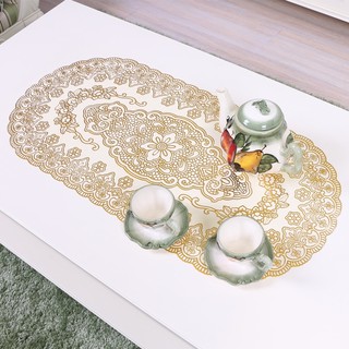 Christmas table and coffee table mat, waterproof, anti-scald, oil-proof and wash-free PVC tablecloth