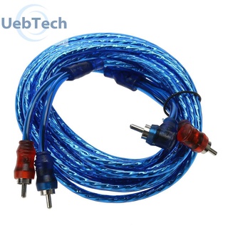 Amplifiers☂▫【BEST SELLER】 MIAON yanrifeng Speaker Wire, 5 Meter 2 RCA to 2 RCA Plug Amplifier Braid