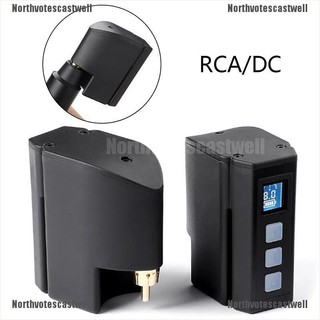 Northvotescastwell Mini Wireless LED Tattoo Power Supply Battery RCA/DC Connection For Tattoo NVCW