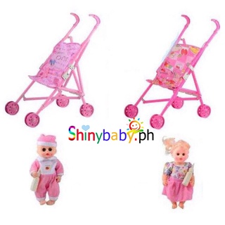 push toys children's toys toy robots❂﹍☒Baby stroller/baby doll+baby stroller