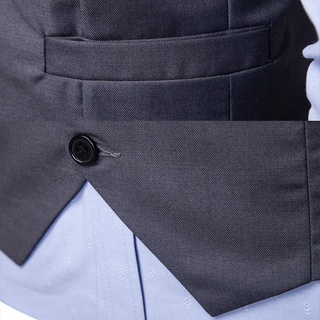 4 Color Pc Korean Slim V Collar Vest Suit Material Solid Color Suit Vest (7)