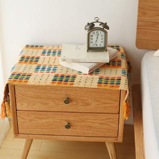 Spot Vime 6617 colorful tassel cotton thread woven bedside table cover towel drawer drawer coffee ta