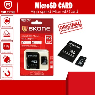 SKONE MicroSD Memory Card Class 10 32GB With Adapter For All mobile Add Car Camera