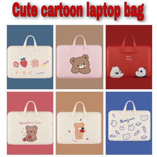 Notebook cartoon laptop bag female 15.6-inch cute drop-proof and waterproof (1)