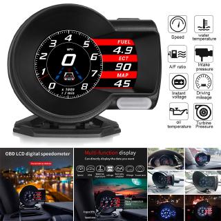 Auto Car Interior Jumbo Car Digital Dash - Multi Gauge Display *OBD 2* HUD Gauge Boost EGT Scan Tool LCD Display