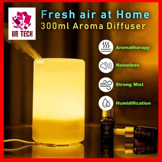 300ML Aromatherapy Essential Oil Air Diffuser Ultrasonic Air Humidifier Air Purifier with Timer