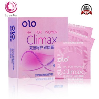 3 pc Condoms OLO HA For Women Climax Condom for Girls Sex Toys for Woman