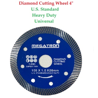 Megatron Diamond Cutting Wheel 4" Universal Cup Wheel Tile Ceramic Marble Granite Concrete