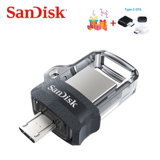SanDisk Ultra 128GB Dual Drive OTG USB Flash Drive m3.0 CLEAR 32GB 64GB 128GB 256GB DDHSDOTG04 (3)